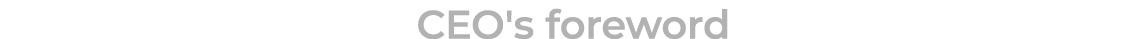 CEO's foreword