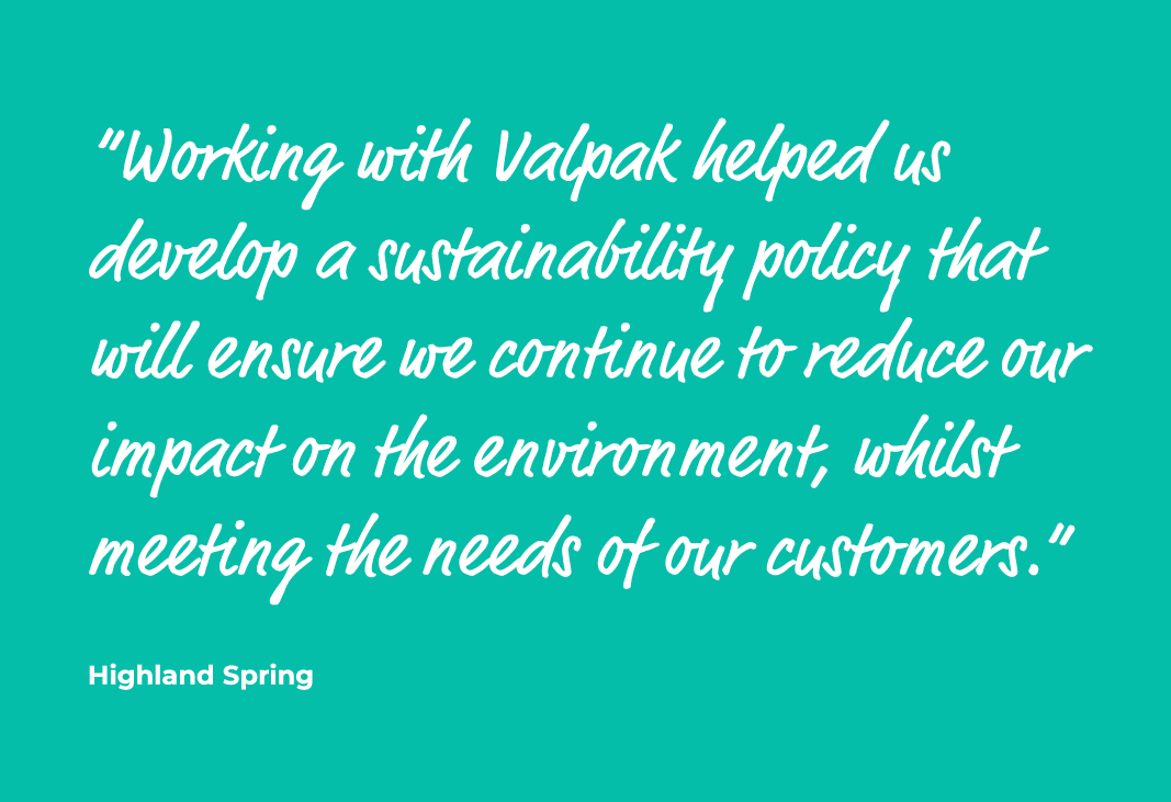“Working with Valpak helped us develop a sustainability policy that will ensure we continue to reduce our impact on t...
