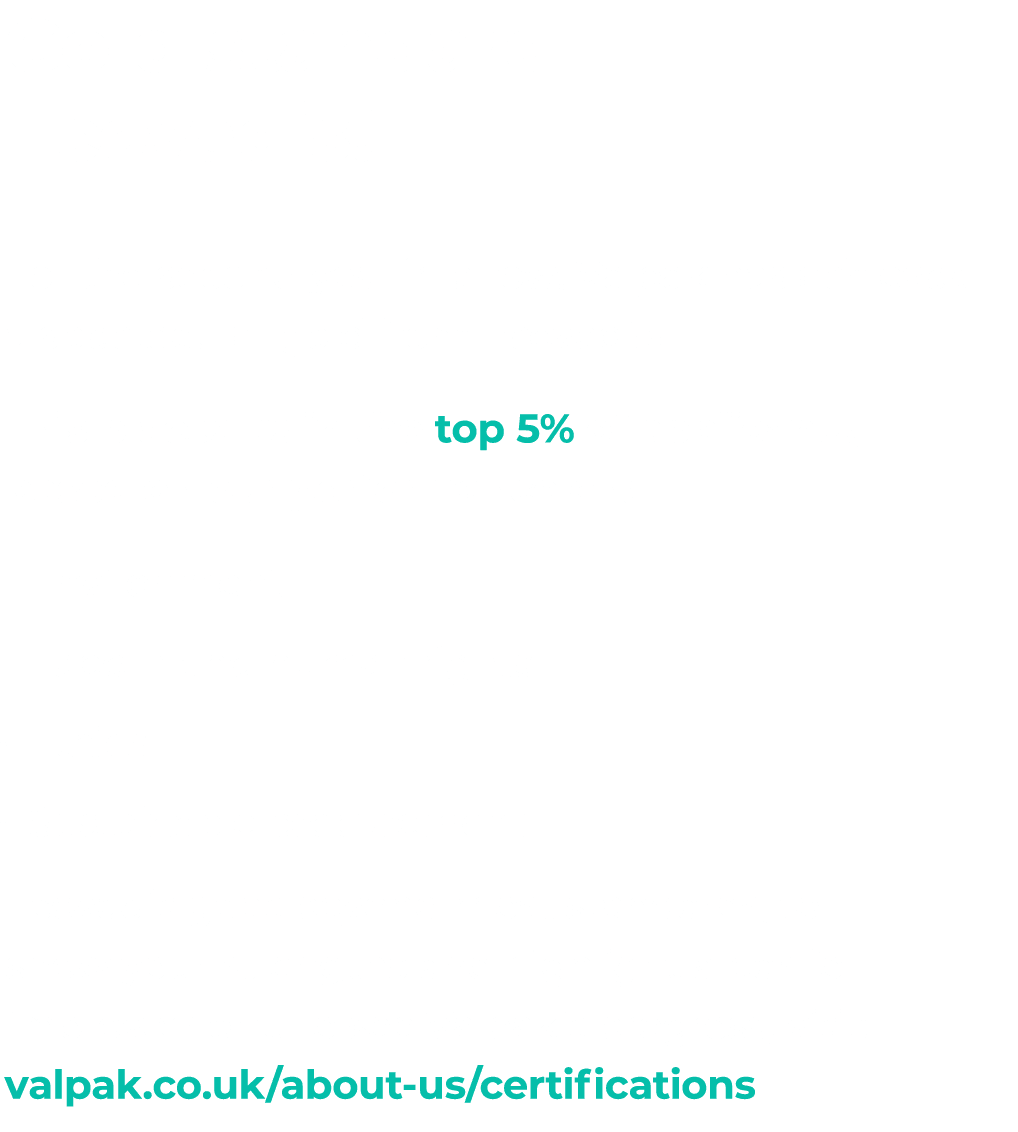 Gold standard Ecovadis! For the second year in a row, Valpak has achieved a spectacular gold from Ecovadis! This plac...