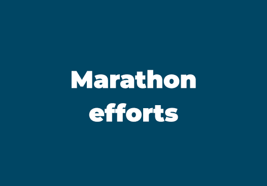 Marathon efforts