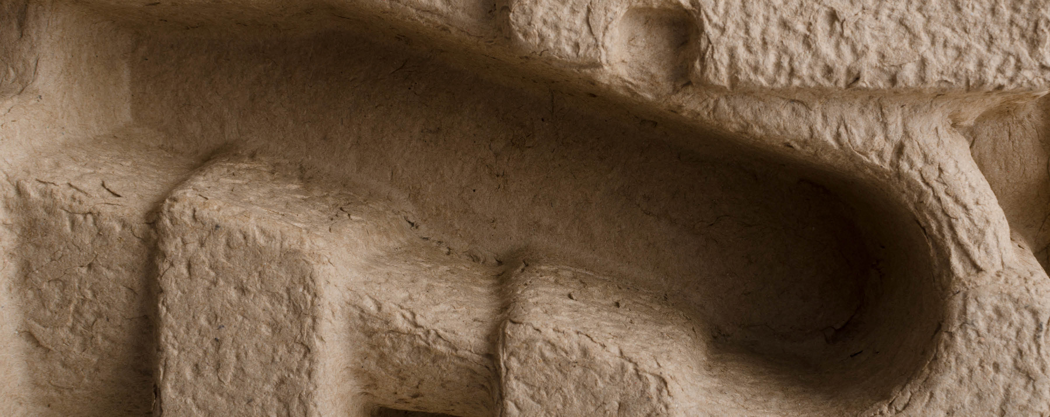 Top view of paper material, eco friendly package.Texture of recycled cardboard