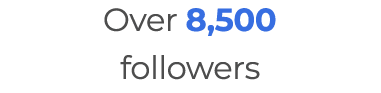 Over 8,500 followers
