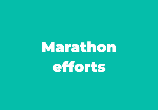 Marathon efforts
